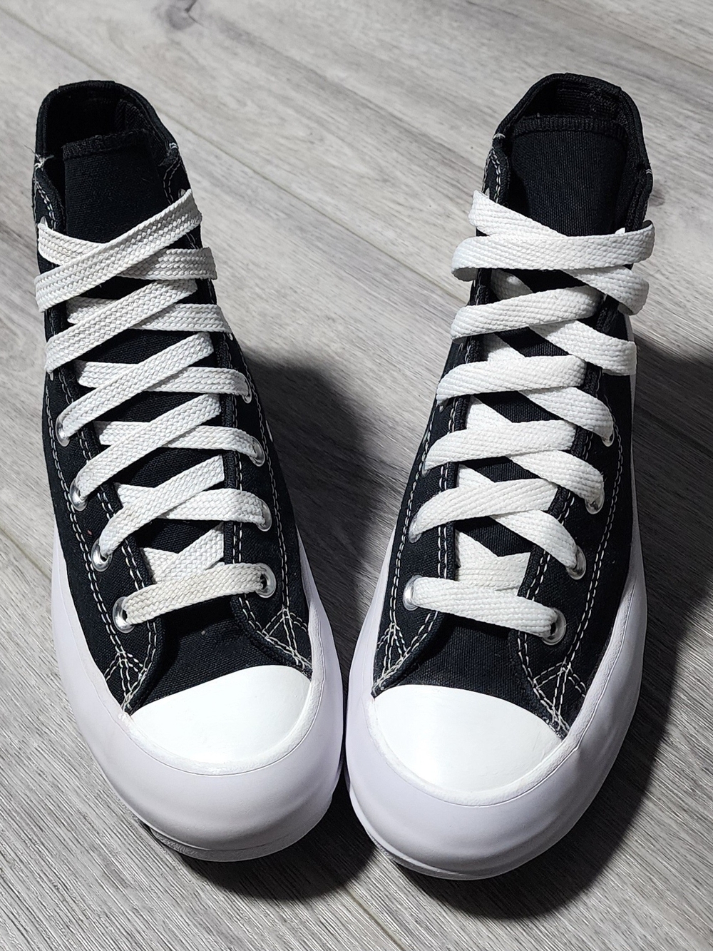 Converse Chuck Taylor All Star Lugged High Top Black Platform Sneakers Womens 8 - Picture 3 of 7
